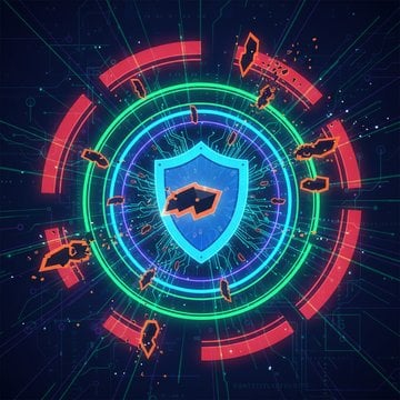 Two servers side by side showing exposed ports with red warning icons versus a secured server with green shield and closed padlock