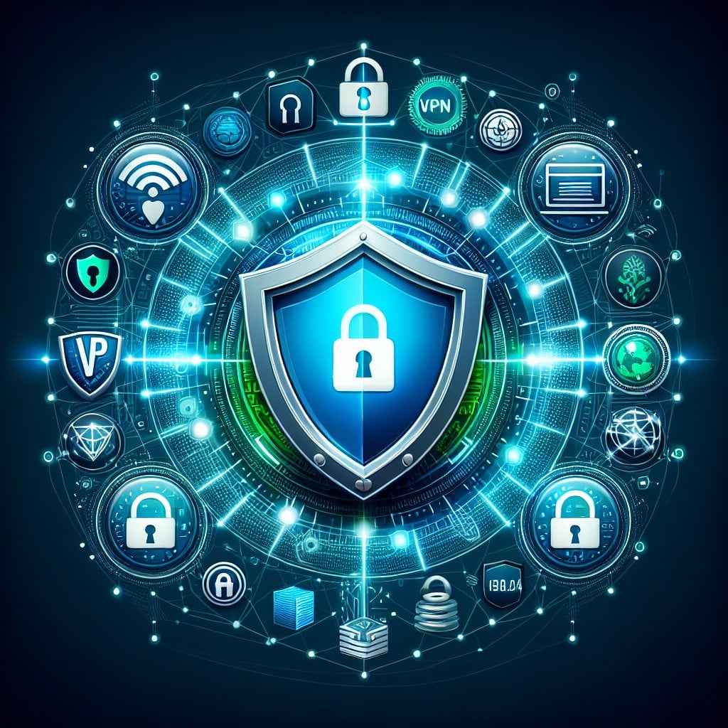Digital security concept showing IP address protection